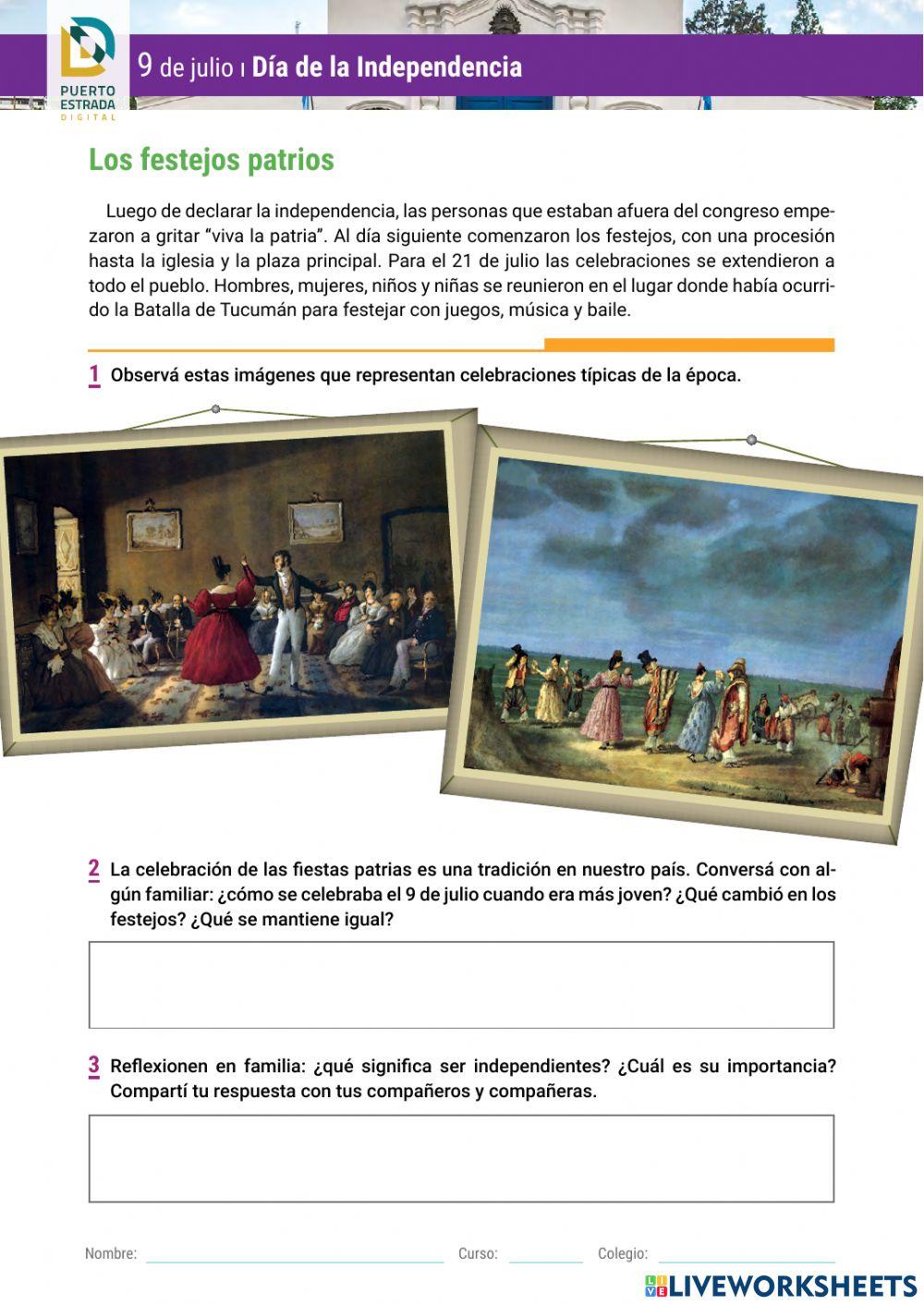 Trabajo práctico: 9 de julio