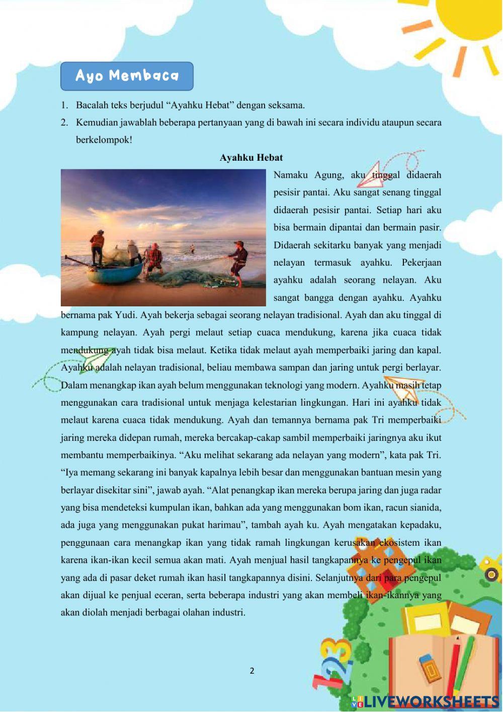 LKPD Mata Kuliah Pembelajaran IPS Tema Berbagai Pekerjaan Subtema Pekerjaan Orang Tuaku