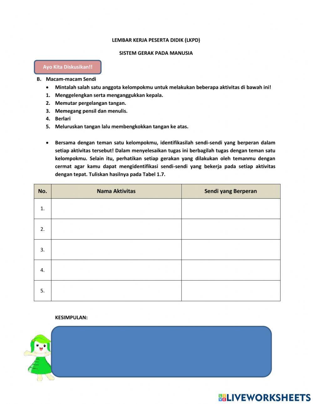 Sistem Gerak pada Manusia