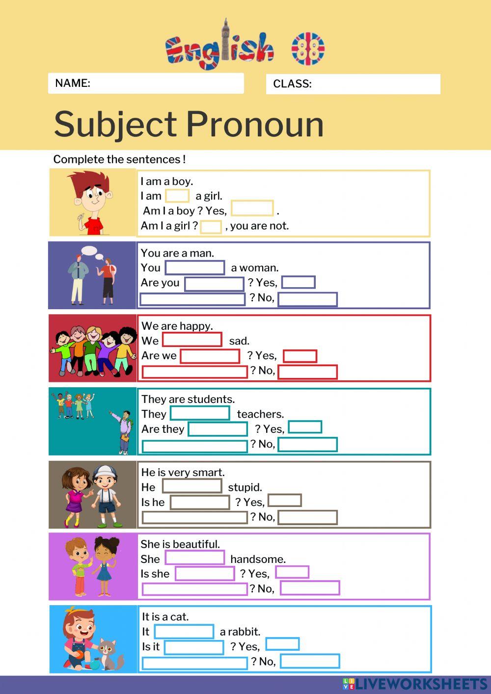 Subject Pronouns