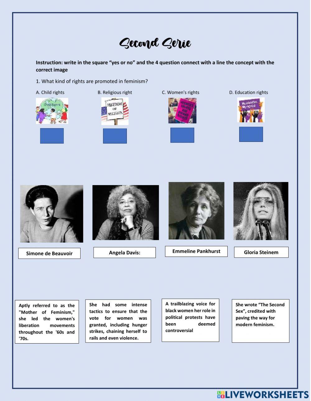 Feminism quiz 1 proyect
