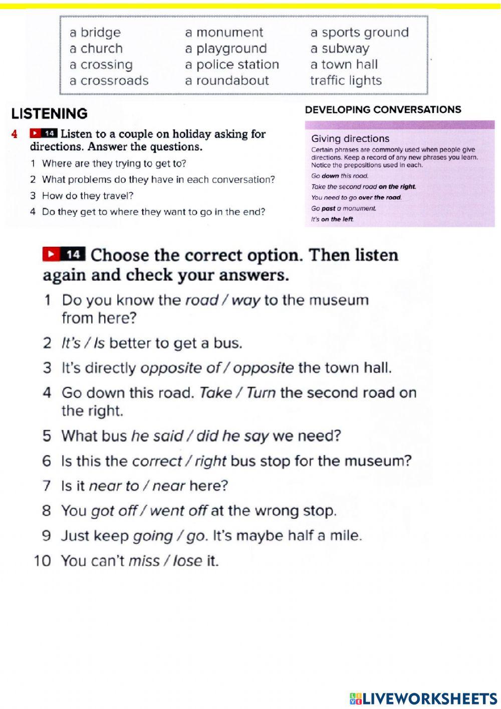 Places in the city, Outcomes PI