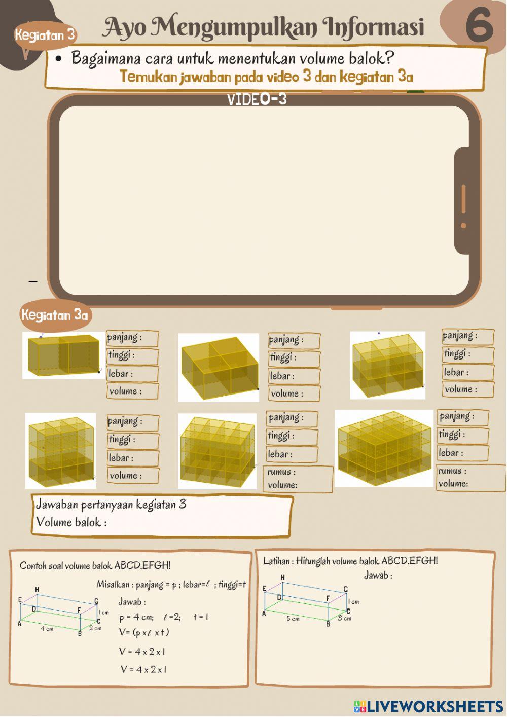 Lembar kerja siswa 2 balok