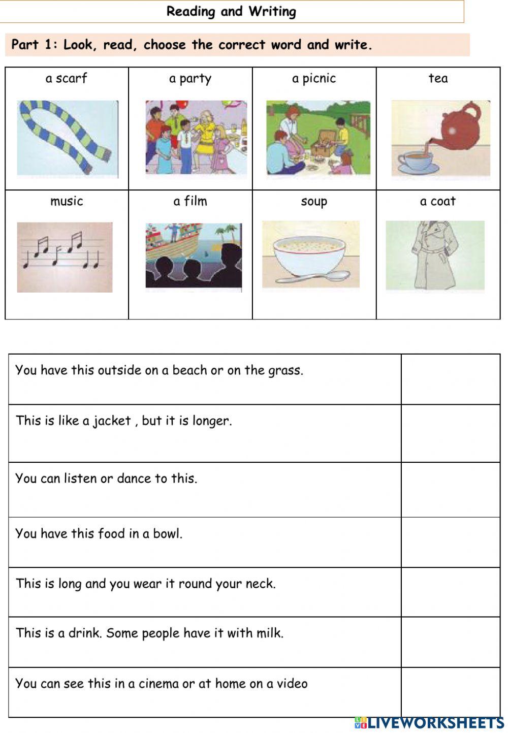 Mover practice Test  No 11