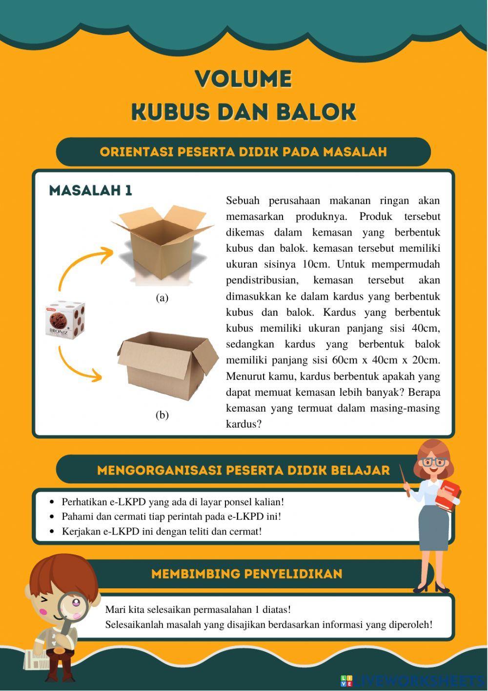 Volume kubus dan Balok