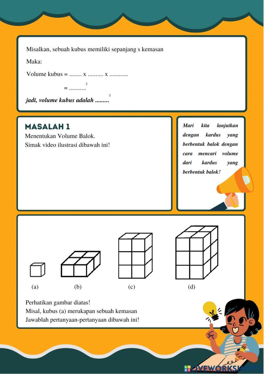 Volume kubus dan Balok