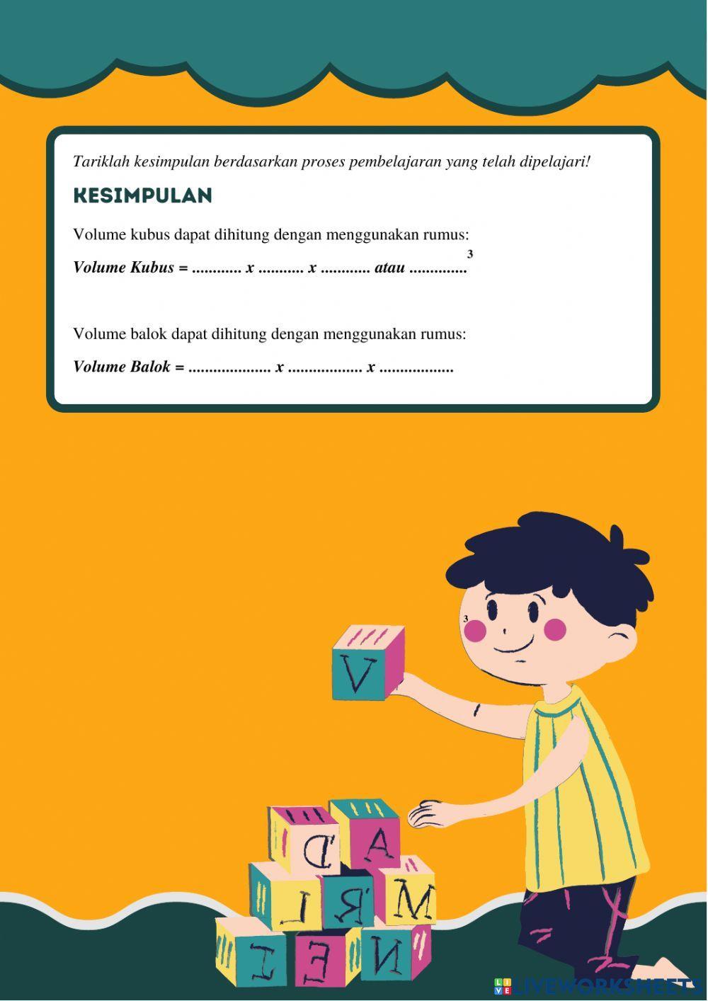 Volume kubus dan Balok