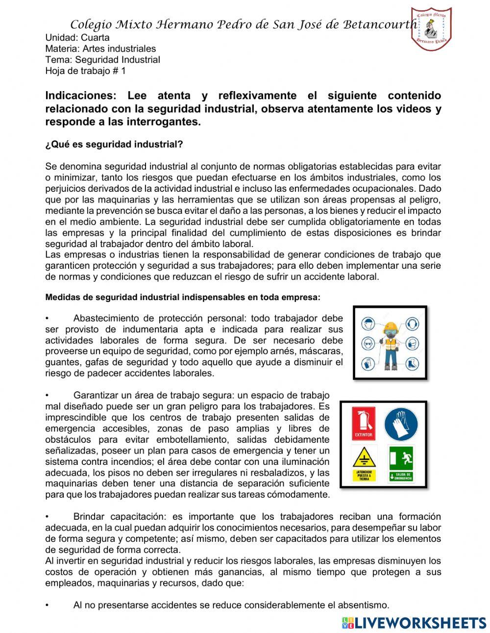 Seguridad industrial