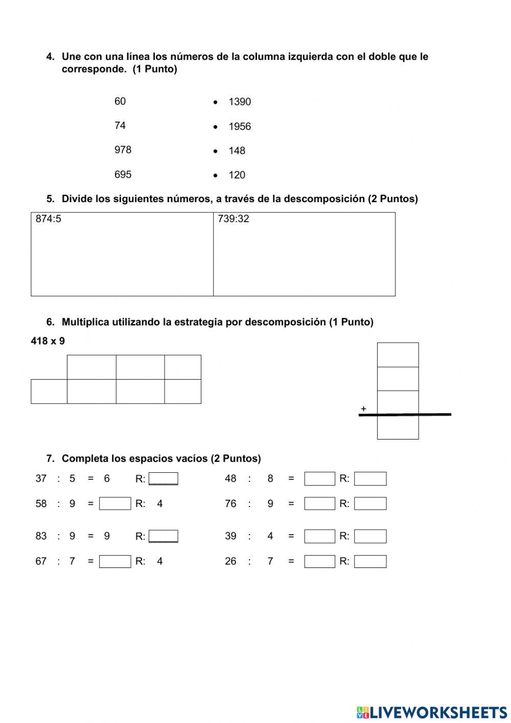 Prueba de Matemática B 7mo 21-07
