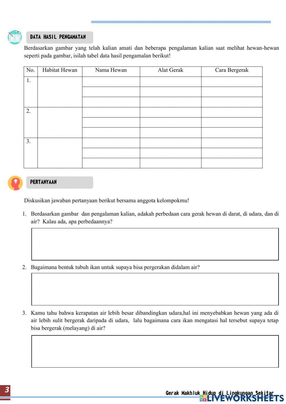 Sistem Gerak pada Hewan