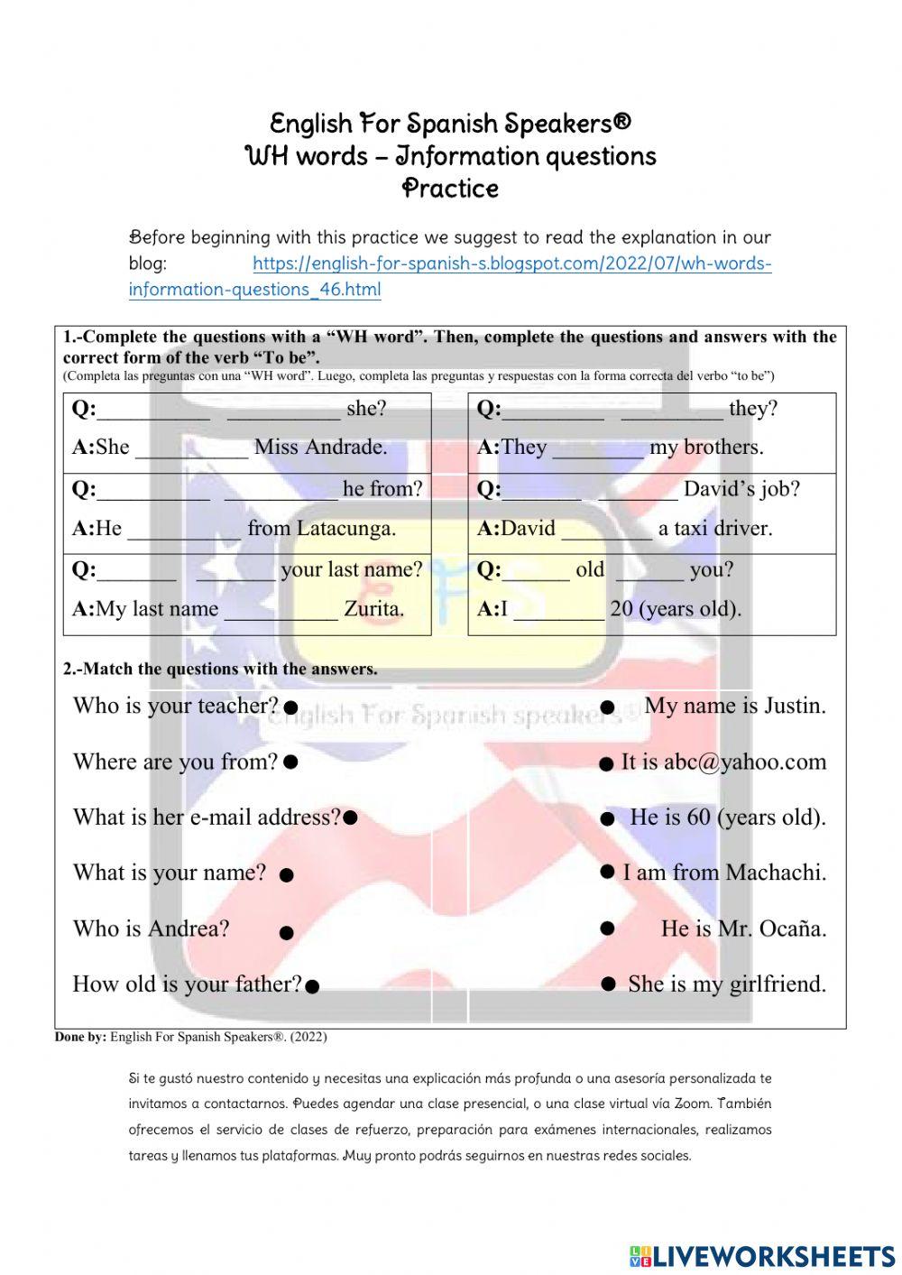 Information Questions