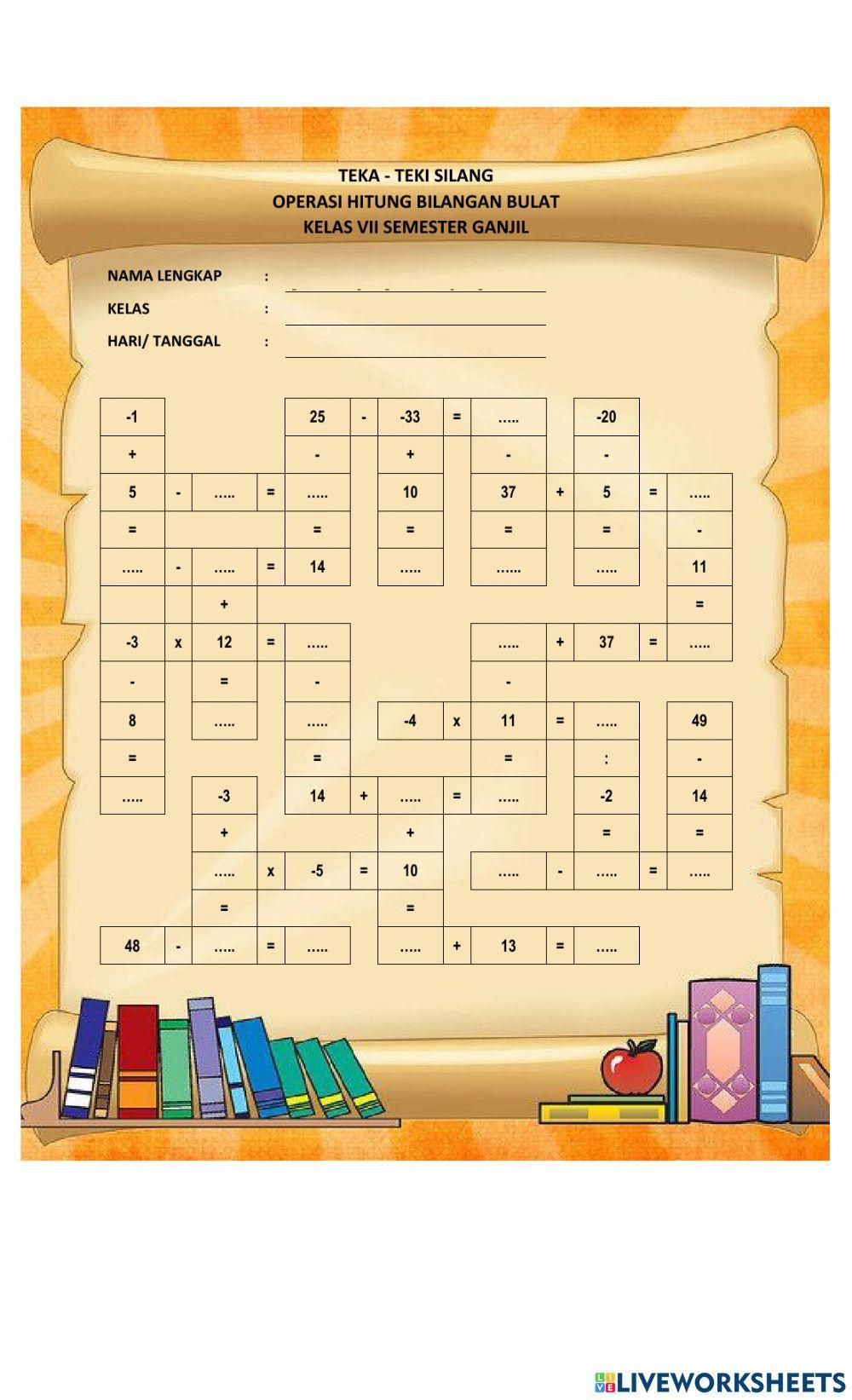 Operasi Hitung Bilangan Bulat