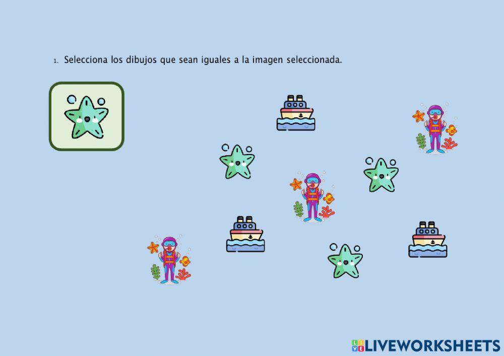 Trabajamos la atención con temática marina