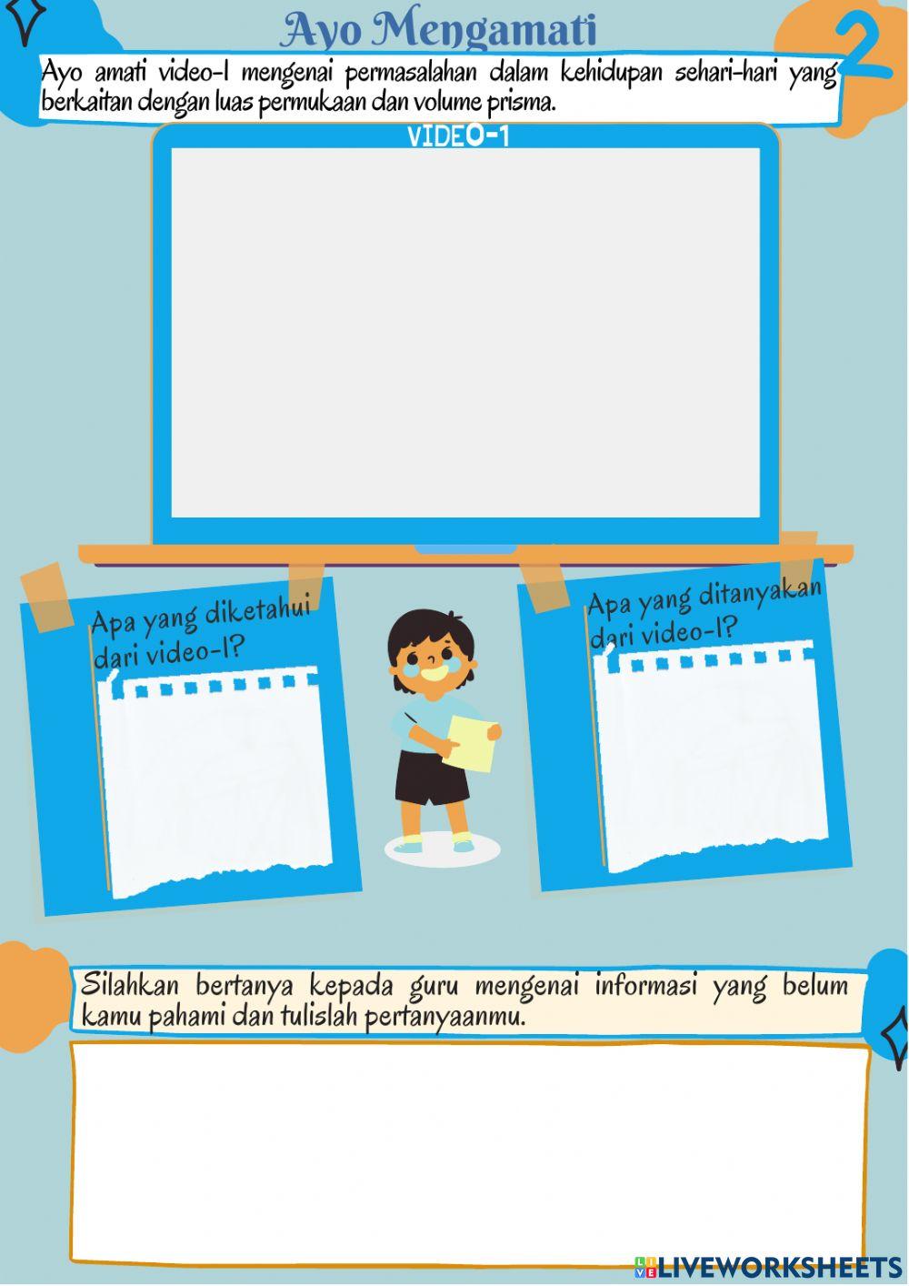 Lembar kerja siswa elektronik prisma