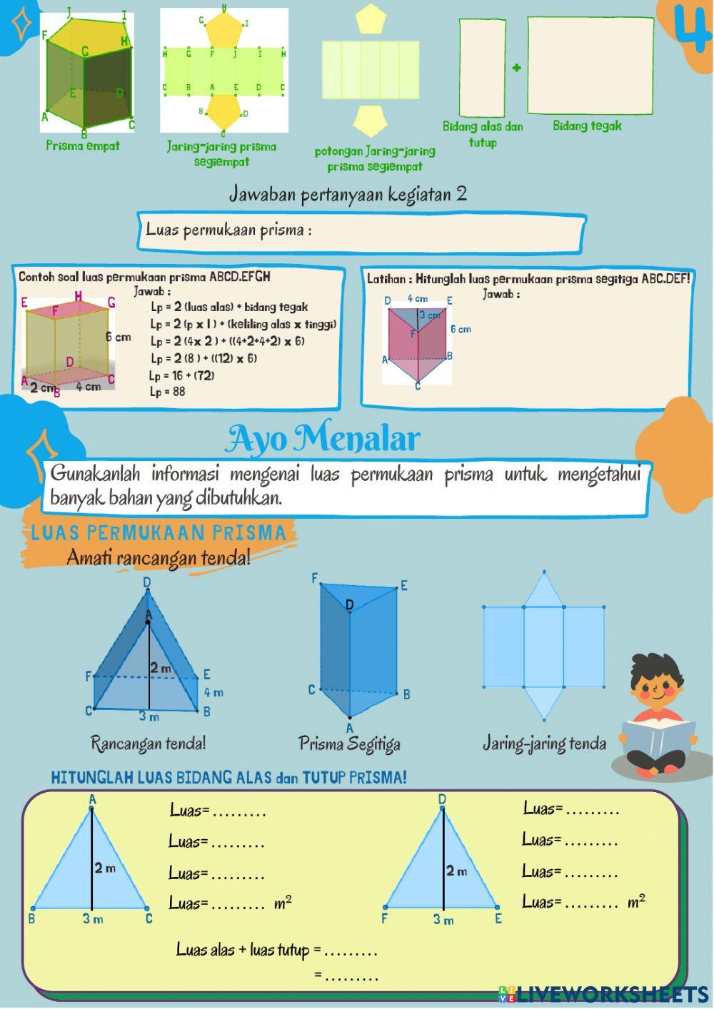 Lembar kerja siswa elektronik prisma