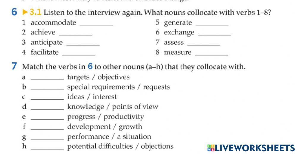 Talking about a change