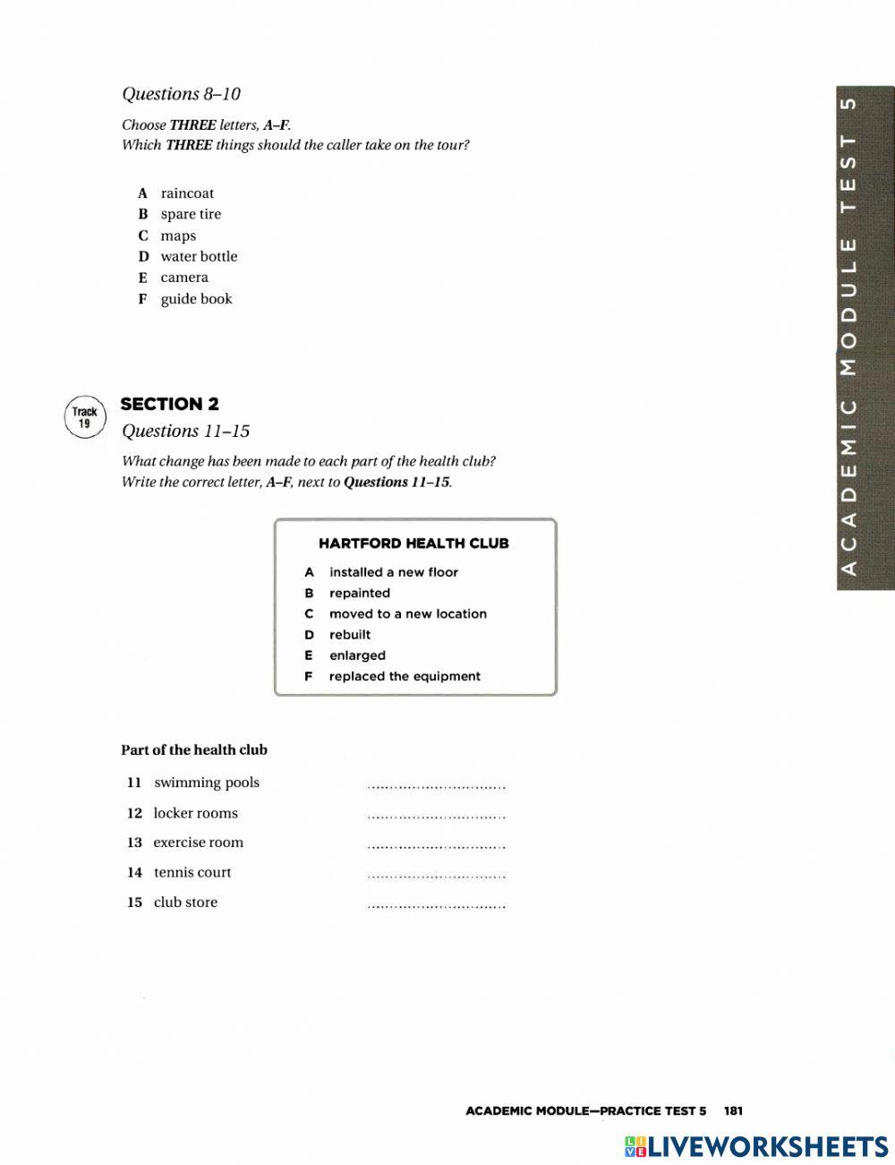 Ielts listening test 5