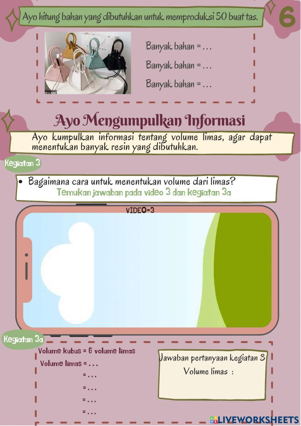 Lembar kerja siswa elektronik limas