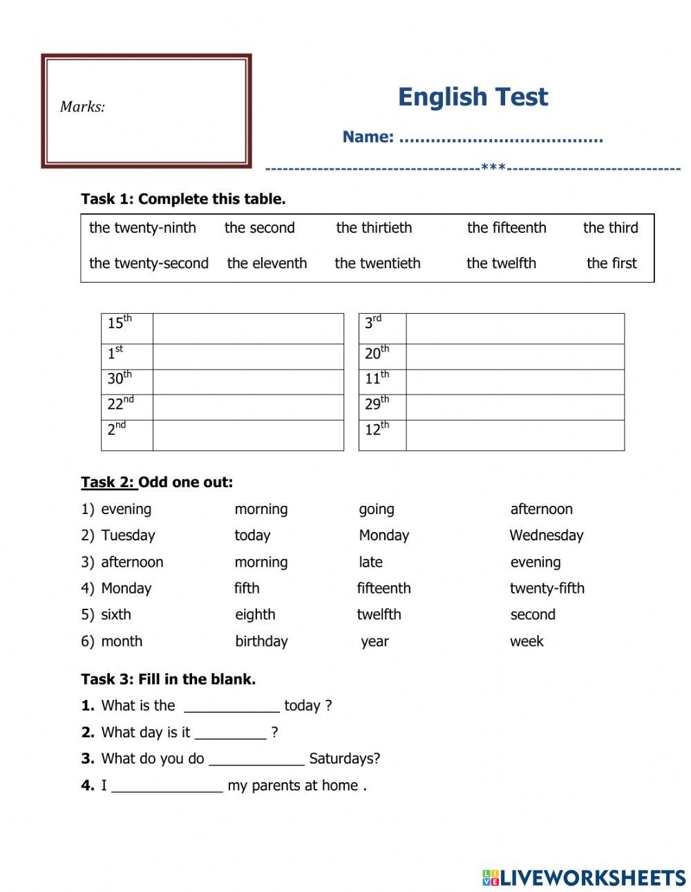 Unit 4 - Lesson 1  - English 4