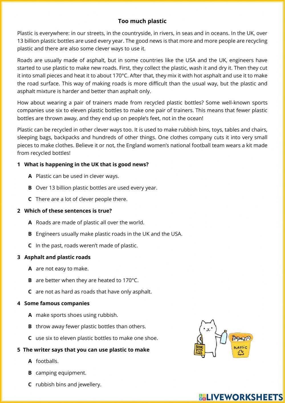 KET Reading and Listening test