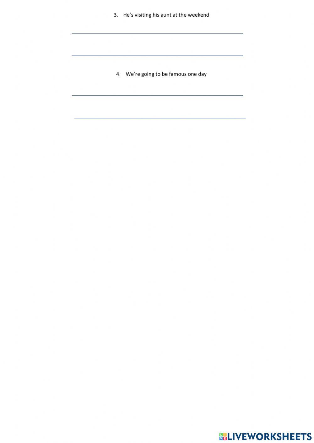 Present continuous vs Be going to