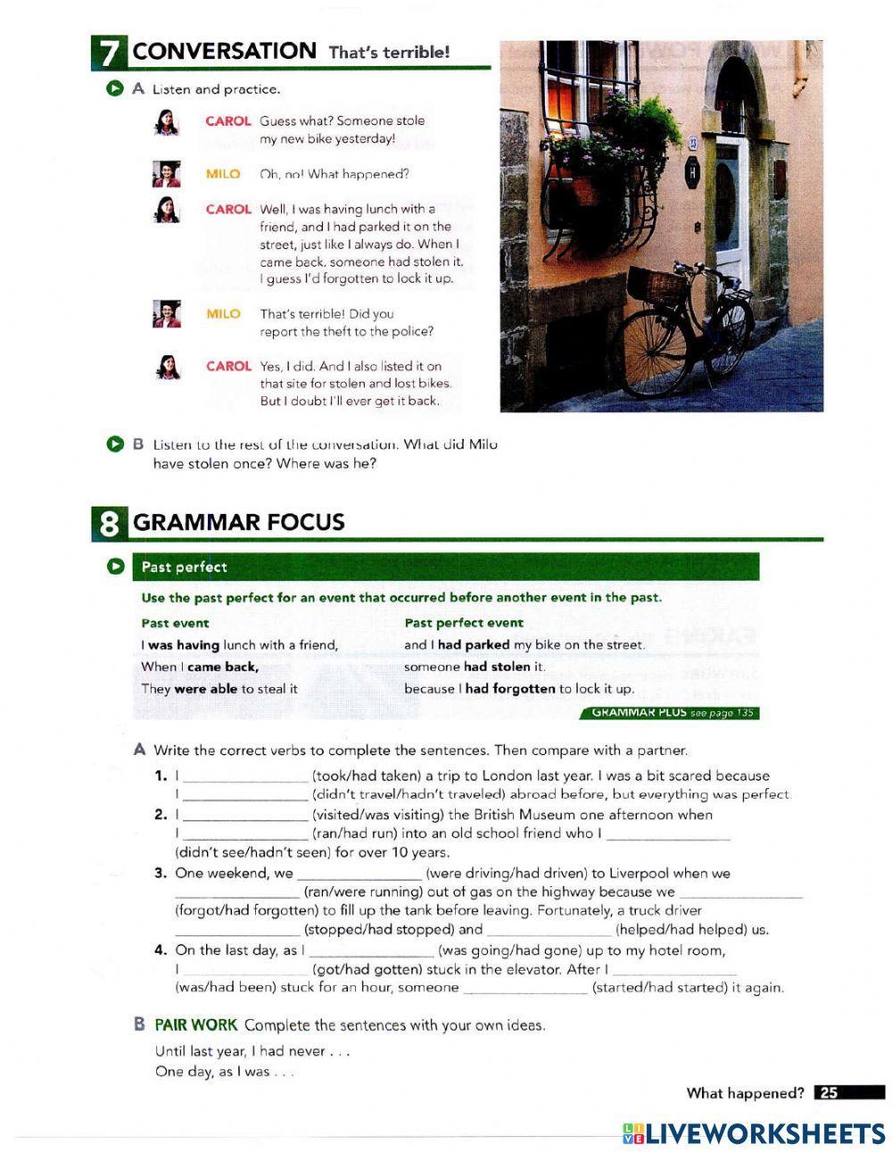 Unit 4 - What happened?