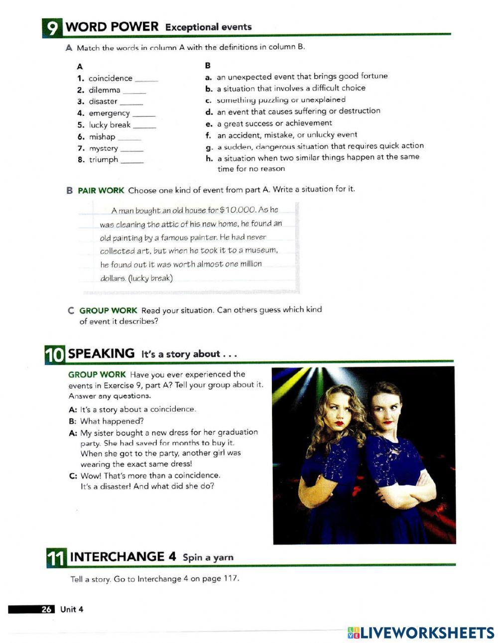 Unit 4 - What happened?