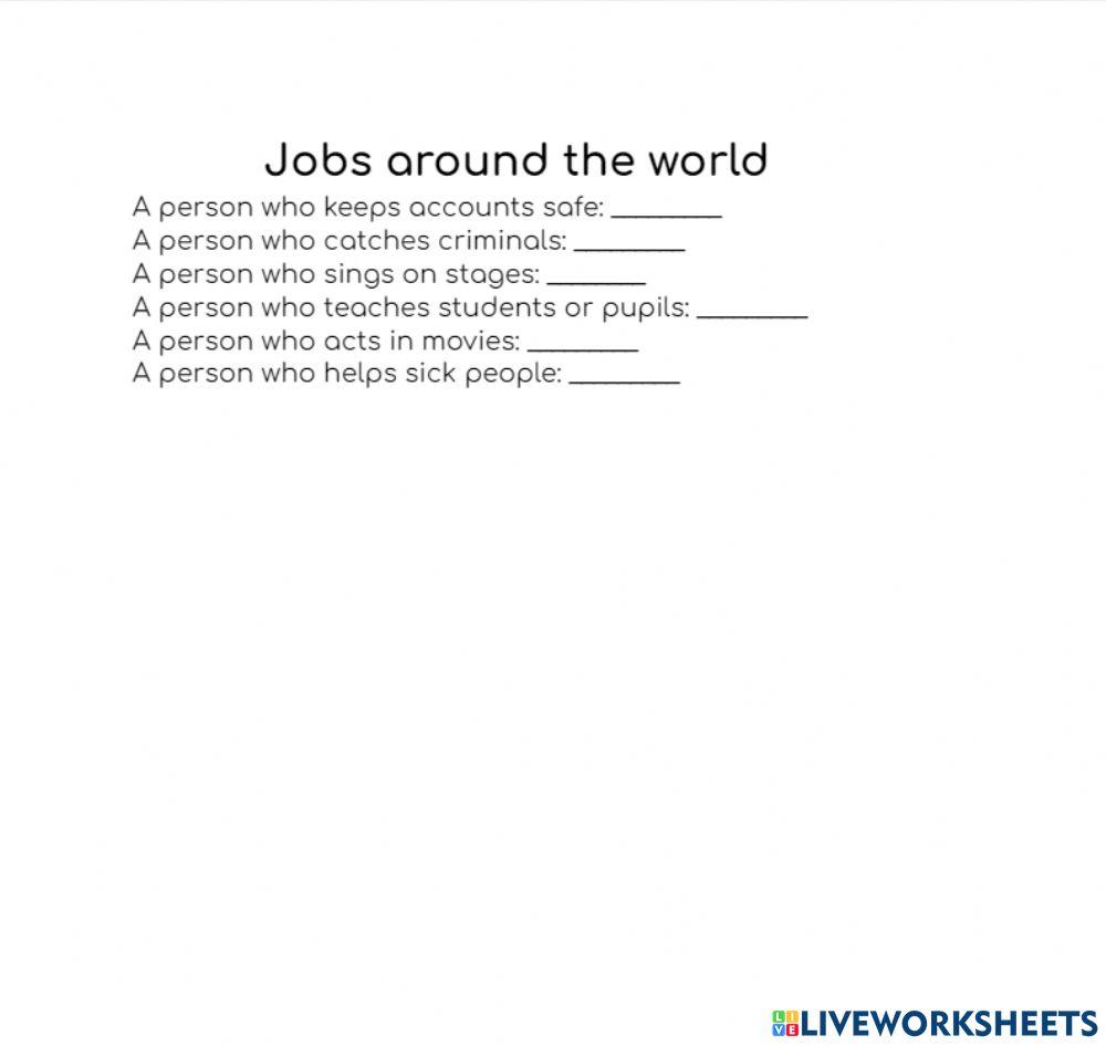 Jobs around the world
