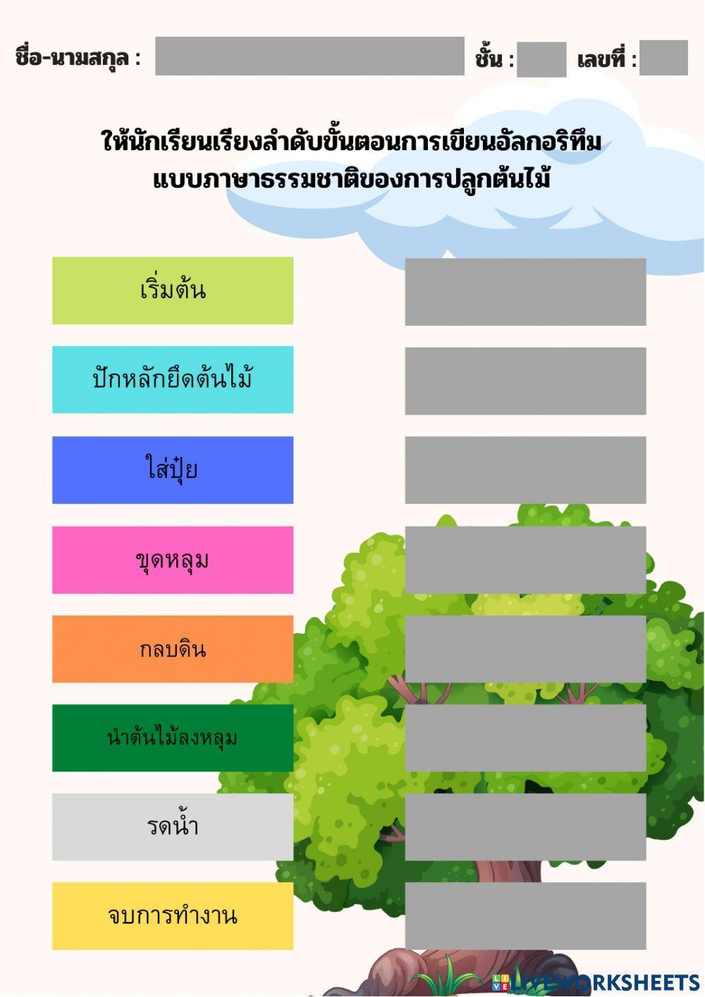 การปลูกต้นไม้