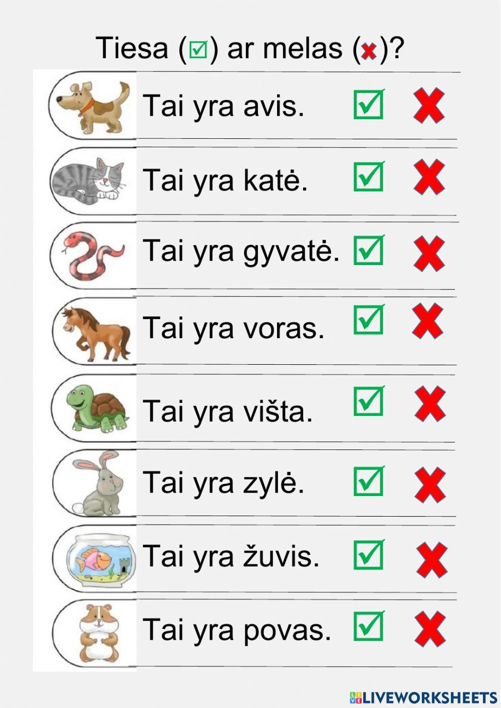 Gyvūno atpažinimas