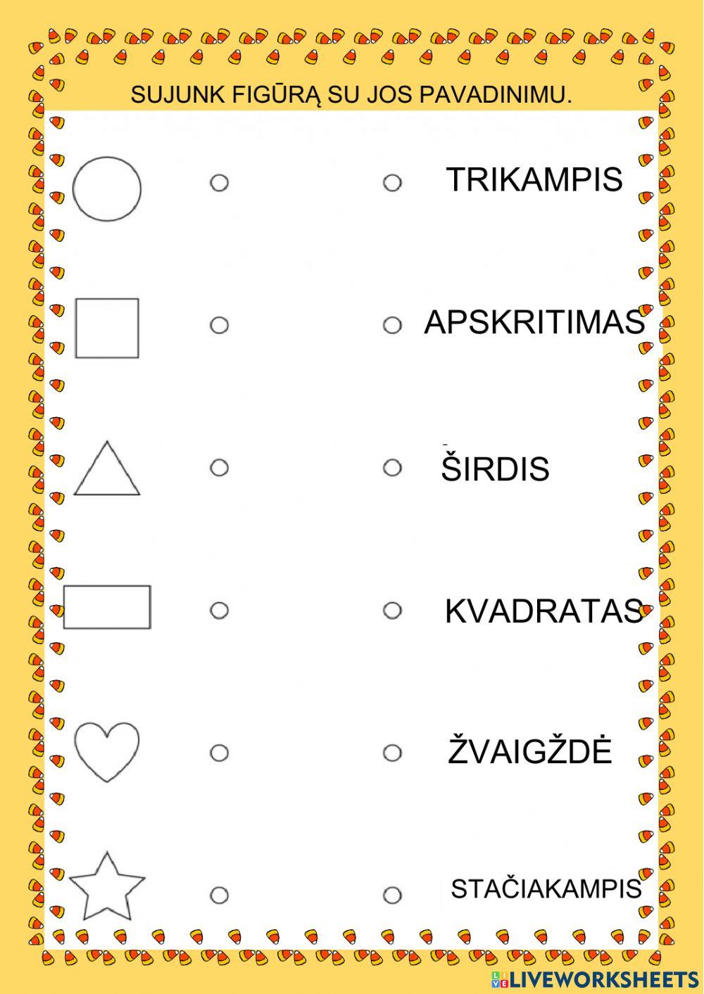 Figūrų pavadinimai