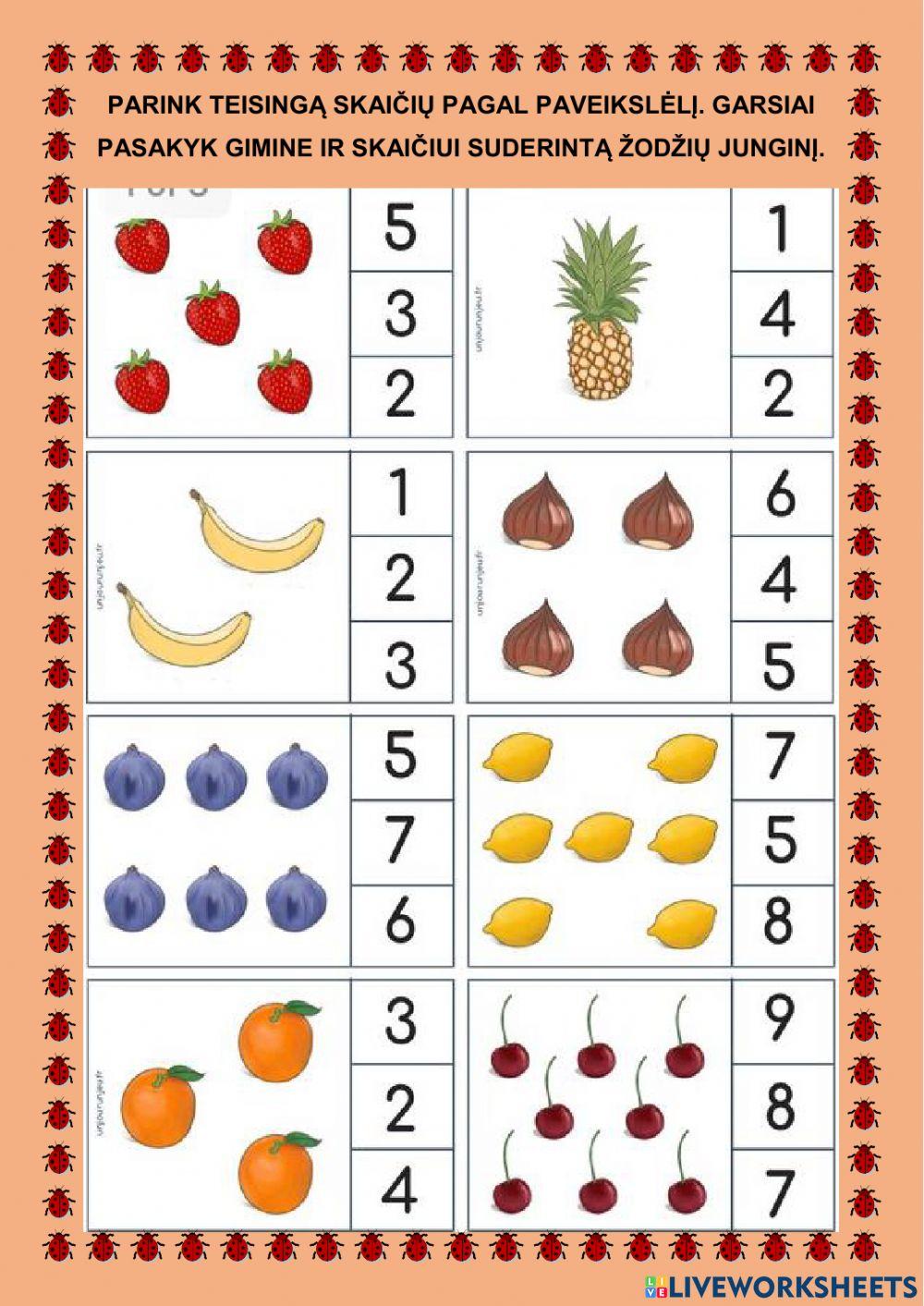 Tinkamo skaičiaus parinkimas