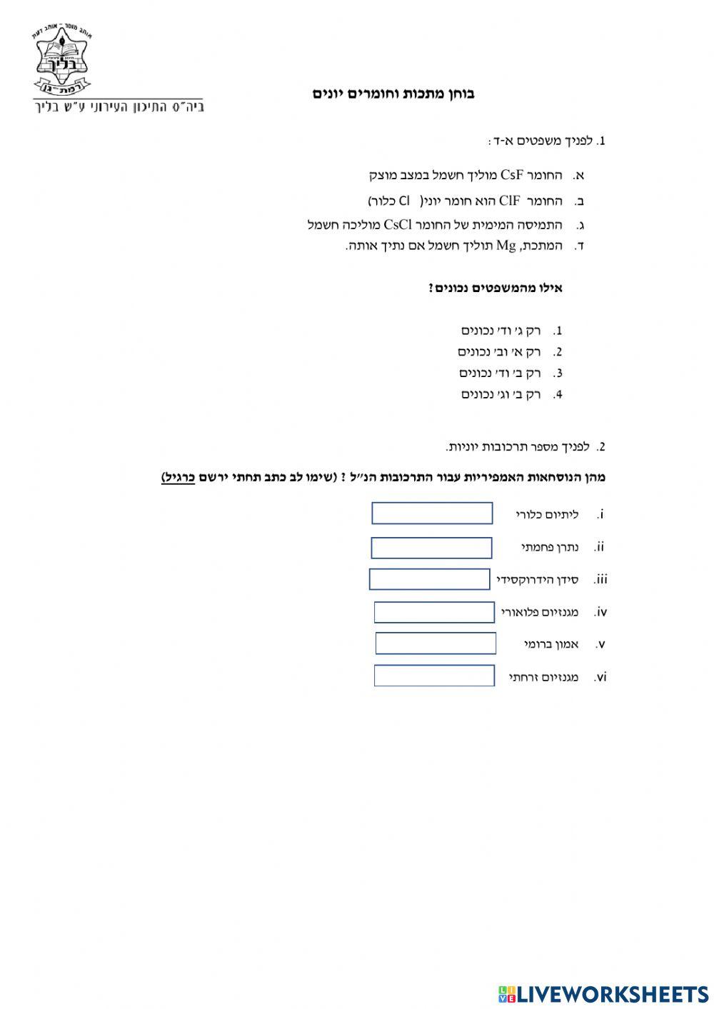 chemistry ion and metal lattice