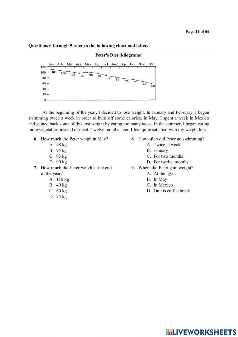 Reading comprehension