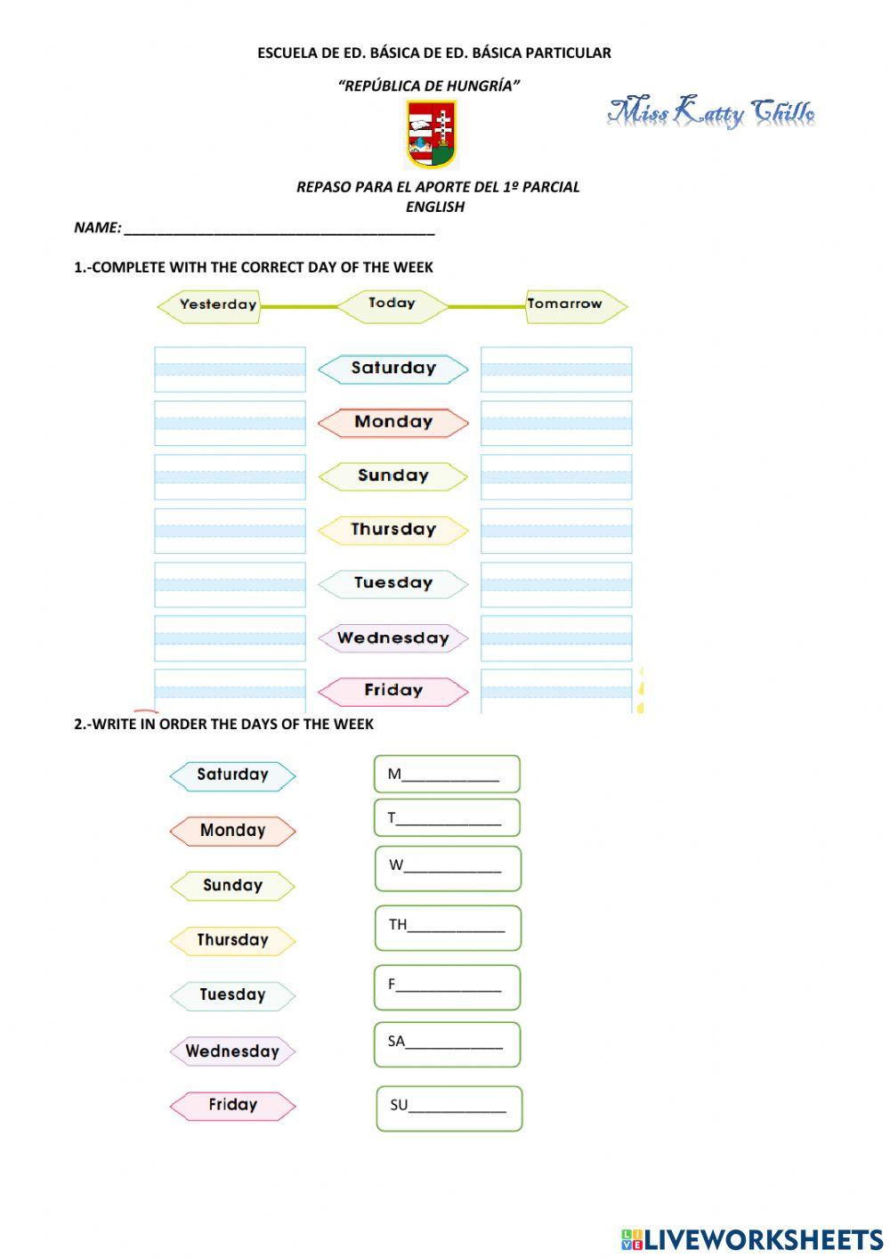 Repaso para el aporte 3ero