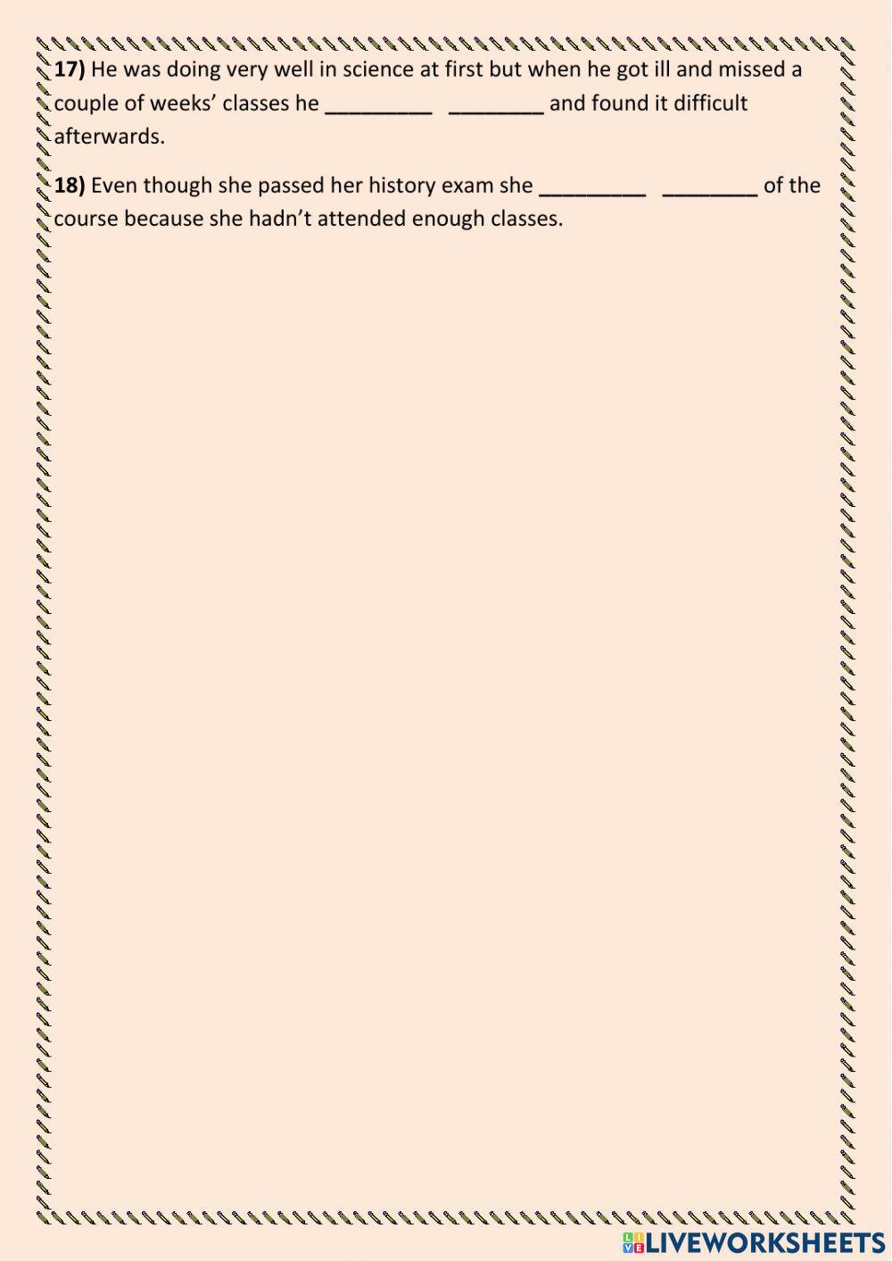 Phrasal Verbs Education