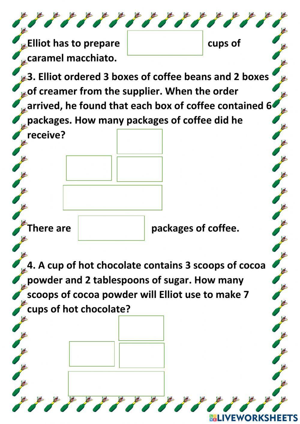 Problems on Standard Algorithm for Multiplication HW worksheet | Live ...