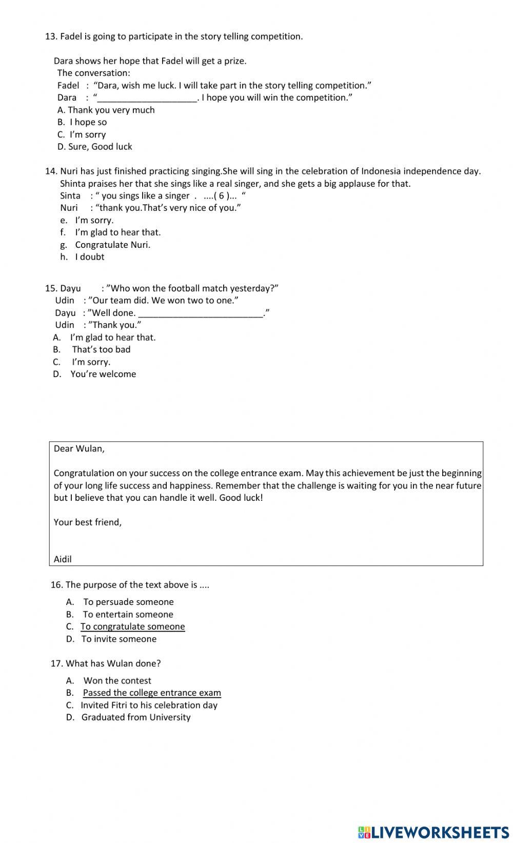 Kd 3.1, congratulation