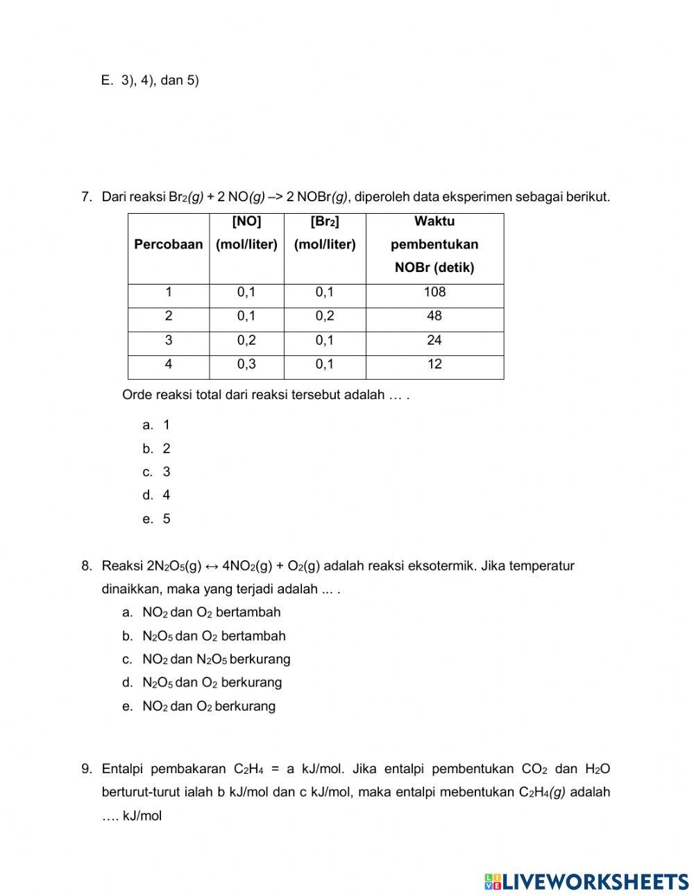 Tes seleksi ksm kimia