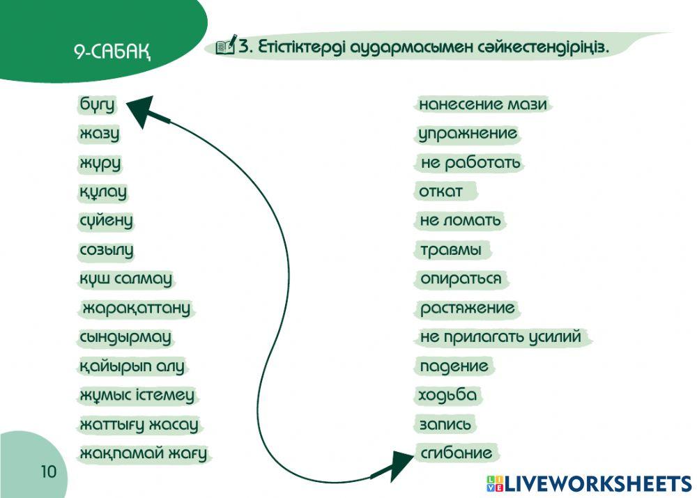 А2 24-сағаттық курс Денсаулық 9-сабақ. Травматологияда