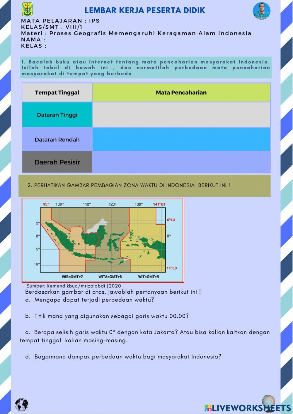Proses geografis memengari keragaman alam
