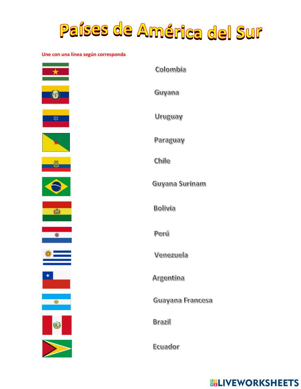 Banderas de América del Sur