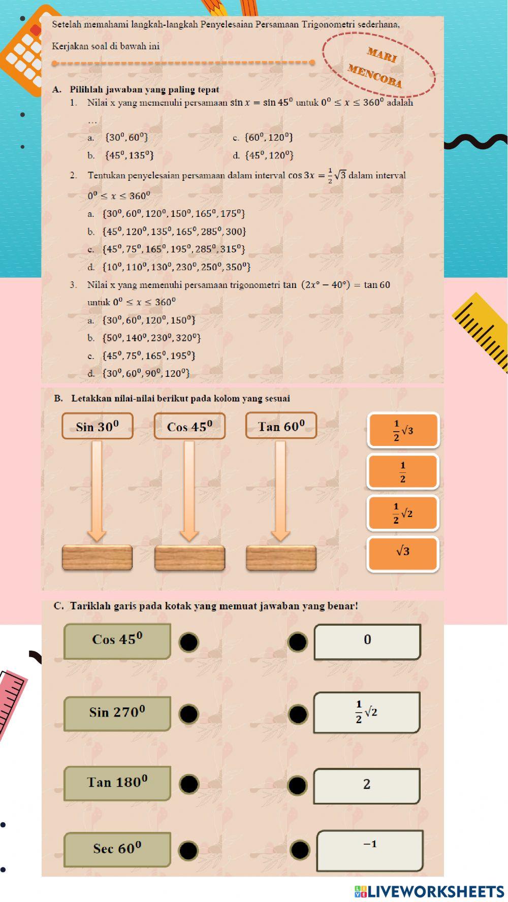 Persamaan Trigonometri