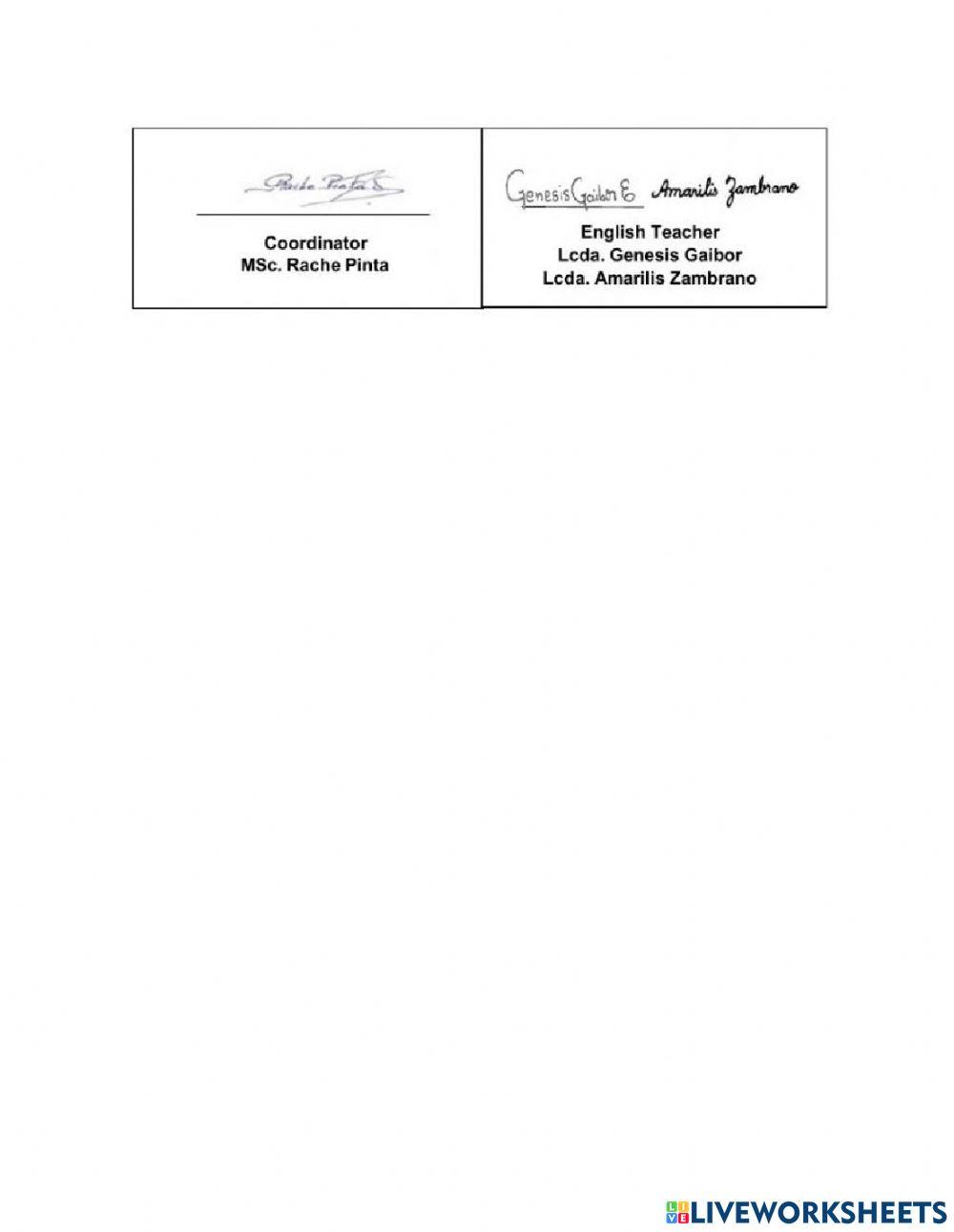 Weekly activities 13