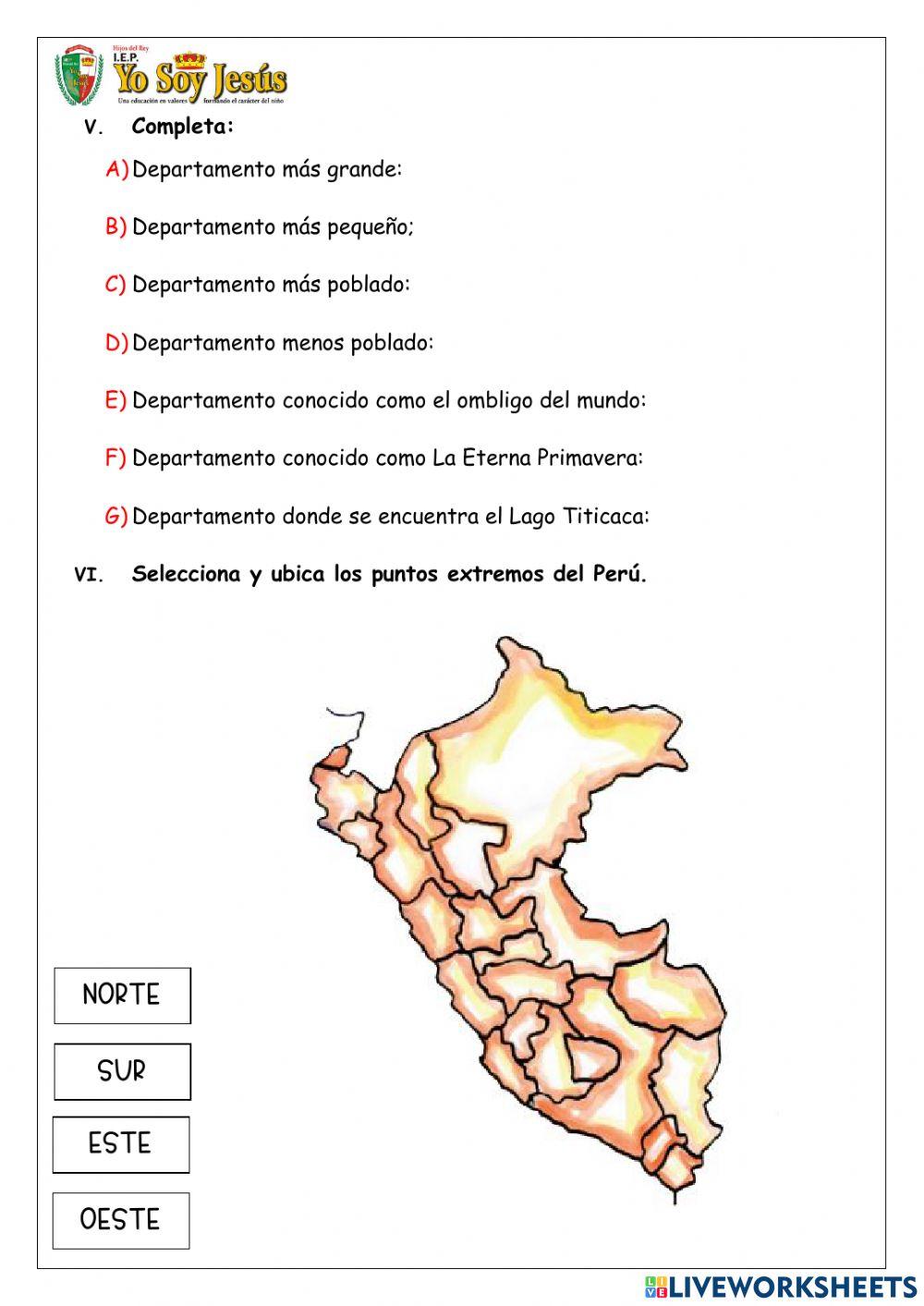 Evaluación de geografía