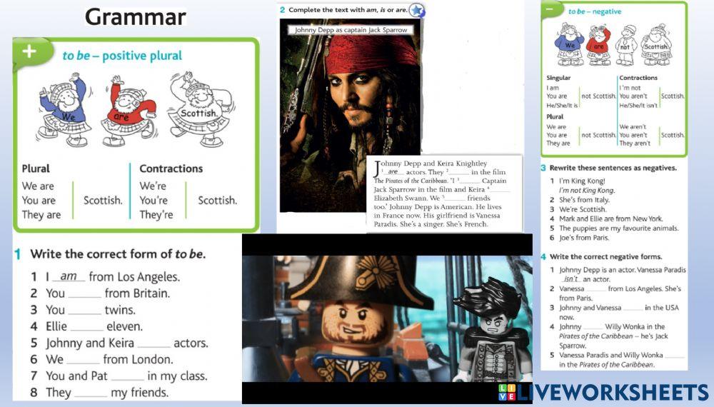 Unit 2 I'm King Kong (Grammar - verb To Be - positive plural-negative)