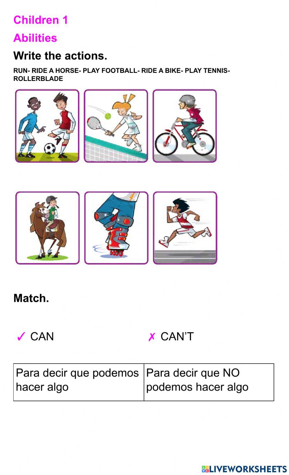 Bright ideas 1 can can't