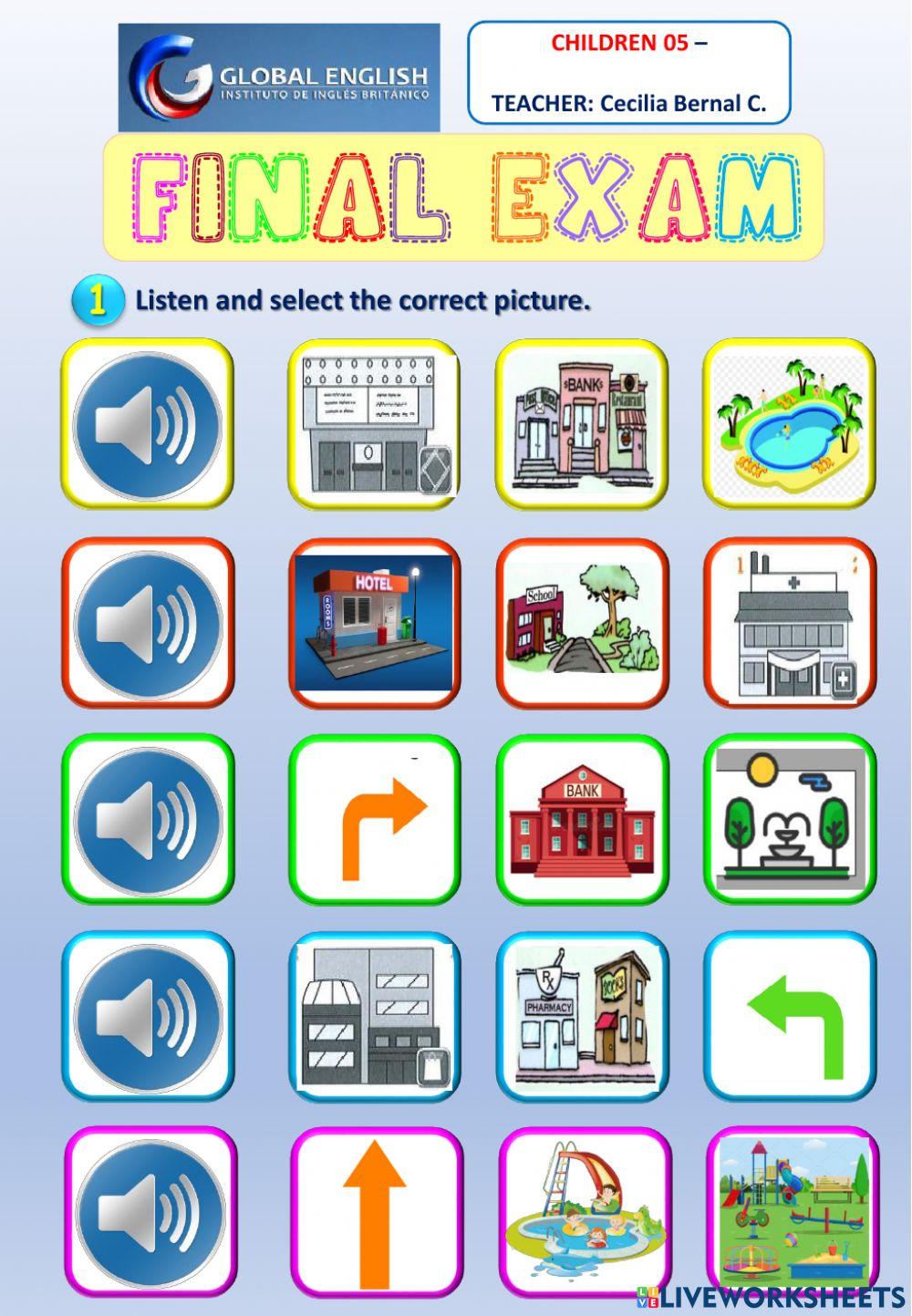 CHILDREN 05 - FINAL EXAM