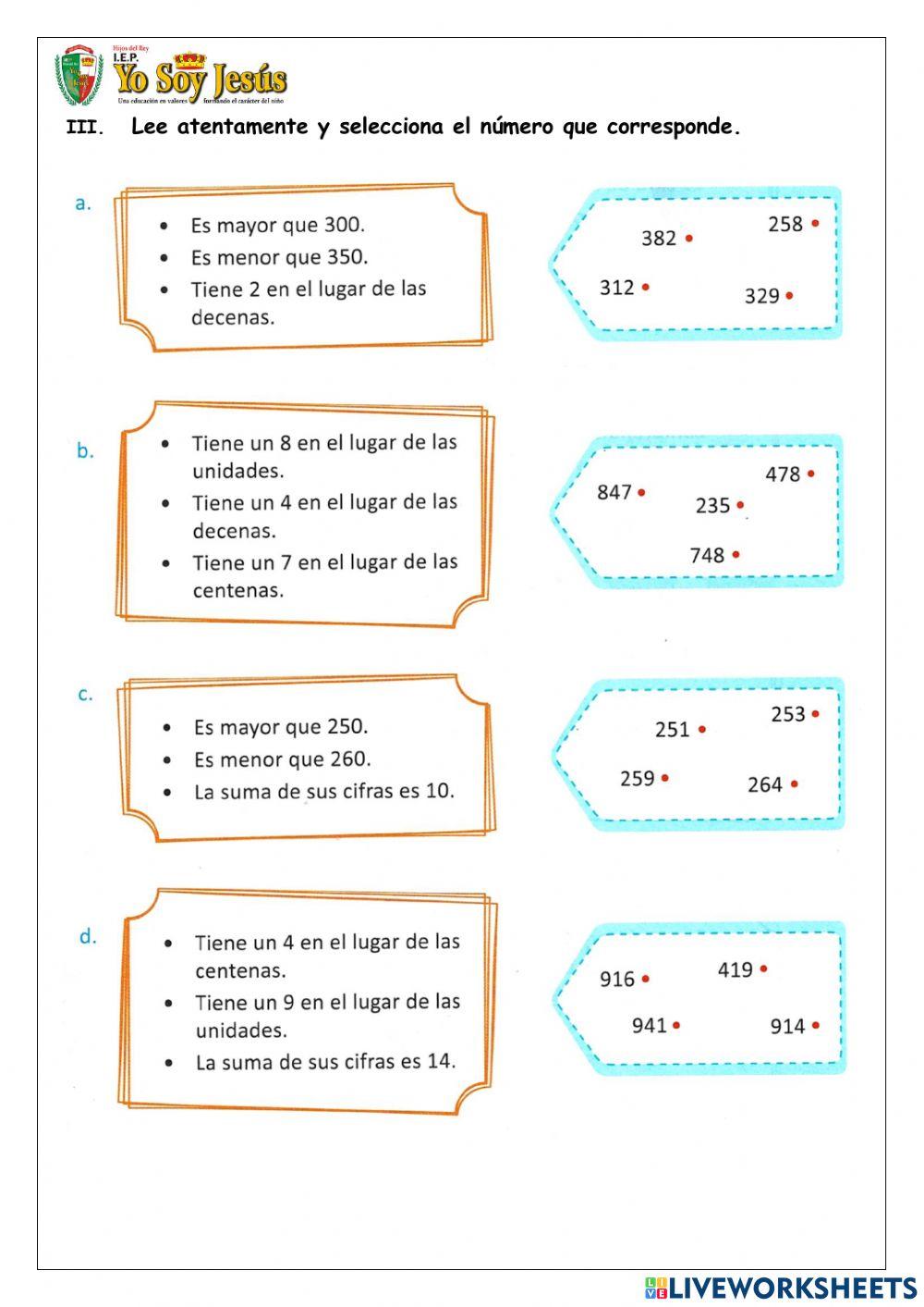 Evaluación de razonamiento matemático