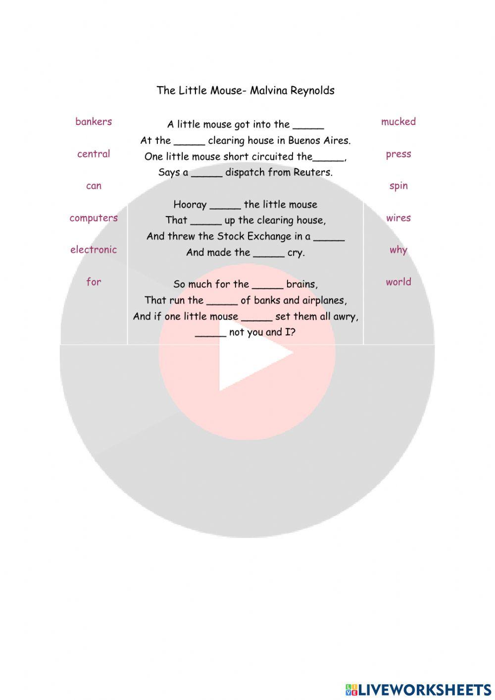 Song- The Little Mouse